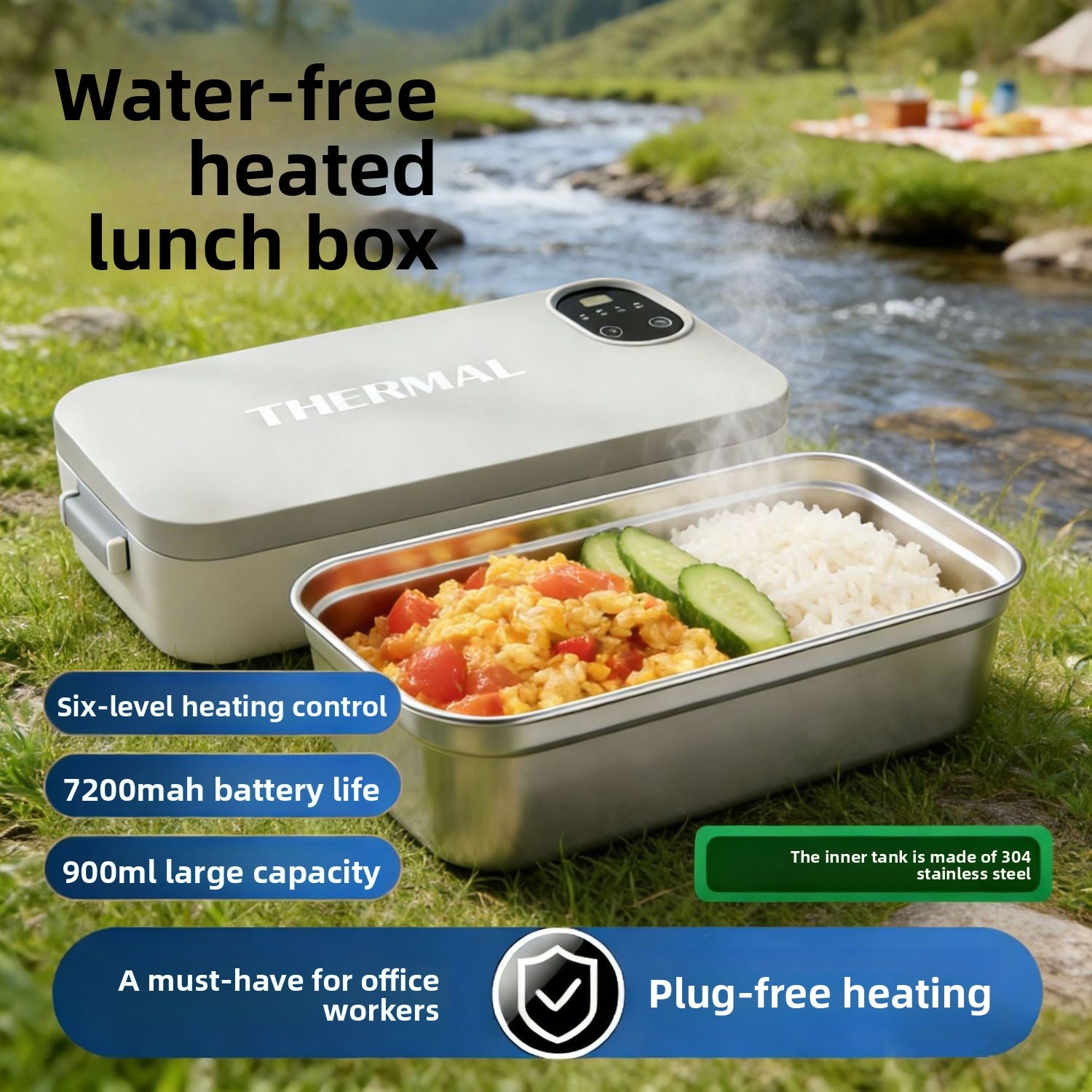 Portable USB Electric Heating Lunch Box