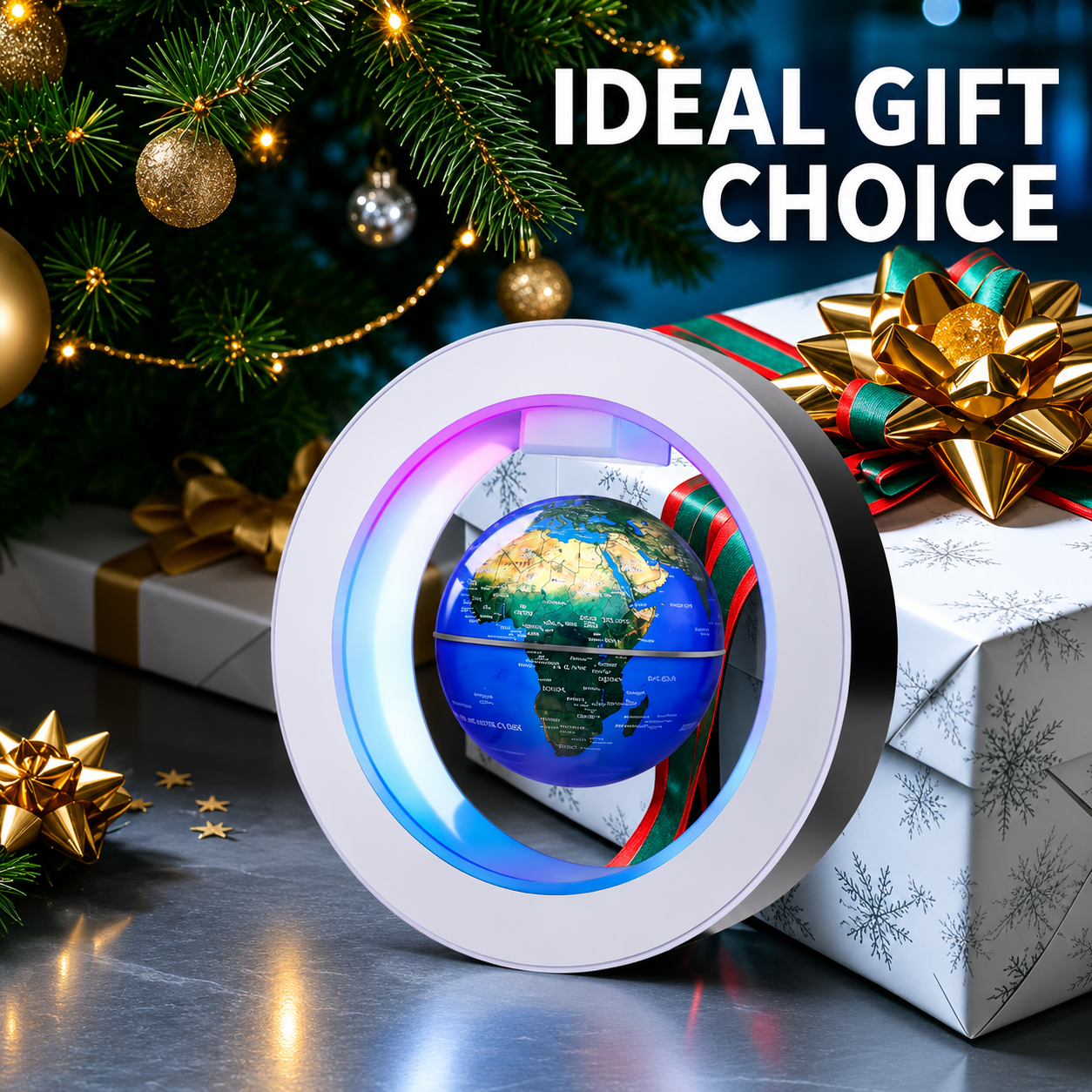 Gravity-Defying Levitating World Globe